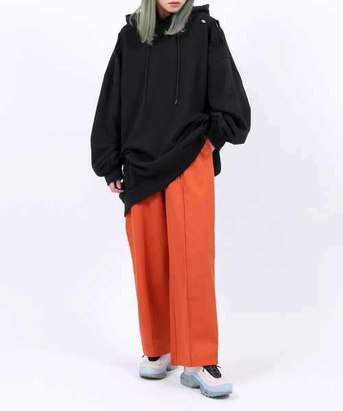 PUNYUS（プニュズ）の「ツイルイージーパンツ（その他パンツ・レディース・ブラック/パープル/オレンジ/ブルー/グリーン・1/2/4/3）」の10枚目の写真