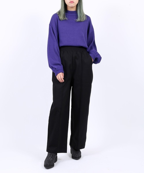 PUNYUS（プニュズ）の「ツイルイージーパンツ（その他パンツ・レディース・ブラック/パープル/オレンジ/ブルー/グリーン・1/2/4/3）」の6枚目の写真