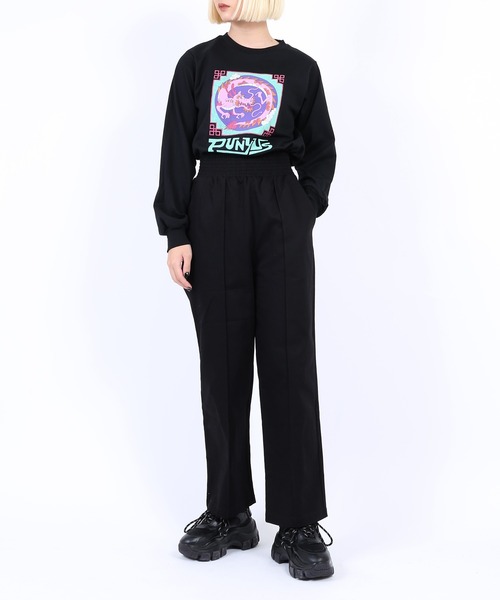 PUNYUS（プニュズ）の「ツイルイージーパンツ（その他パンツ・レディース・ブラック/パープル/オレンジ/ブルー/グリーン・1/2/4/3）」の21枚目の写真