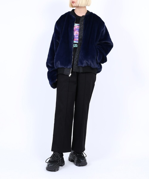 PUNYUS（プニュズ）の「ツイルイージーパンツ（その他パンツ・レディース・ブラック/パープル/オレンジ/ブルー/グリーン・1/2/4/3）」の20枚目の写真