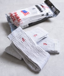 And A（アンドエー）の「GRAMICCI グラミチ / MIU EMB SOCKS ワンポイント刺繍リブソックス（3足セット） / SX-M23（ソックス/靴下・メンズ）」