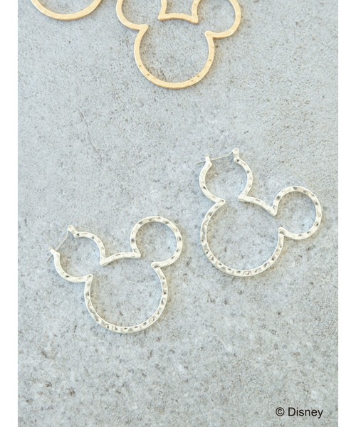 ☆US Disney Parks☆ミッキーアイコン フープピアス Amazon | ディズニー ミッキーマウス スターリングシルバー
