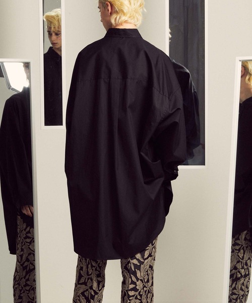 MAISON SPECIAL(メゾンスペシャル)の「《ユニセックスアイテム》THOMAS MASON/トーマスメイソン プライムオーバーレギュラーシャツコート【MAISON SPECIAL/メゾンスペシャル】(シャツ/ブラウス・メンズ・グレー/オフホワイト/ブラック・1/0/2)」の13枚目の写真