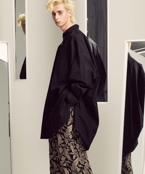 MAISON SPECIAL(メゾンスペシャル)の「《ユニセックスアイテム》THOMAS MASON/トーマスメイソン プライムオーバーレギュラーシャツコート【MAISON SPECIAL/メゾンスペシャル】(シャツ/ブラウス・メンズ・グレー/オフホワイト/ブラック・1/0/2)」の14枚目の写真