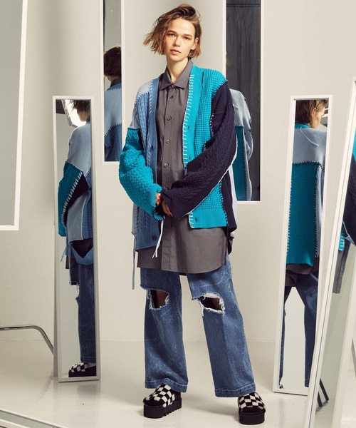 MAISON SPECIAL(メゾンスペシャル)の「《ユニセックスアイテム》THOMAS MASON/トーマスメイソン プライムオーバーレギュラーシャツコート【MAISON SPECIAL/メゾンスペシャル】(シャツ/ブラウス・メンズ・グレー/オフホワイト/ブラック・1/0/2)」の16枚目の写真