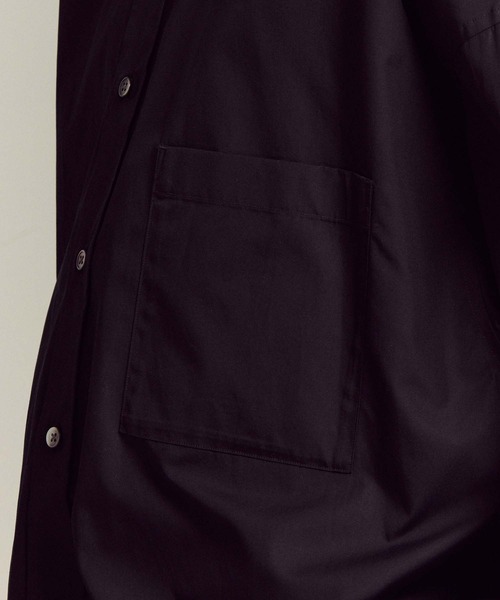 MAISON SPECIAL(メゾンスペシャル)の「《ユニセックスアイテム》THOMAS MASON/トーマスメイソン プライムオーバーレギュラーシャツコート【MAISON SPECIAL/メゾンスペシャル】(シャツ/ブラウス・メンズ・グレー/オフホワイト/ブラック・1/0/2)」の11枚目の写真