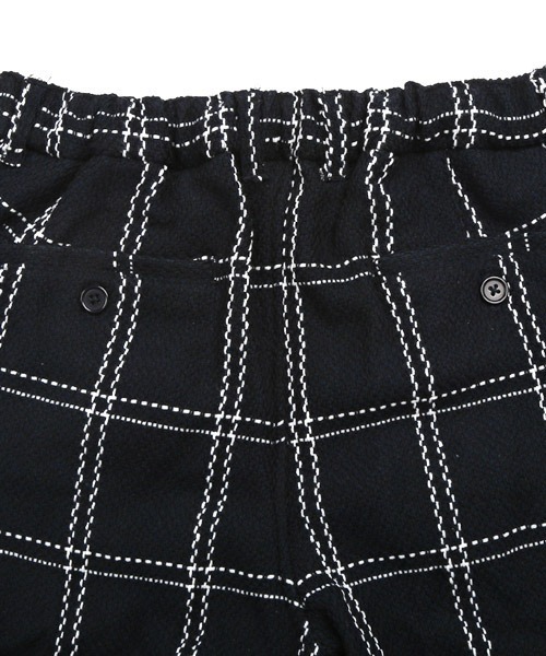 LUXSTYLE(ラグスタイル)の「ジャガードイージーチェックパンツ(その他パンツ・メンズ・ネイビー/ブラック×グレー・M/L/XL)」の6枚目の写真