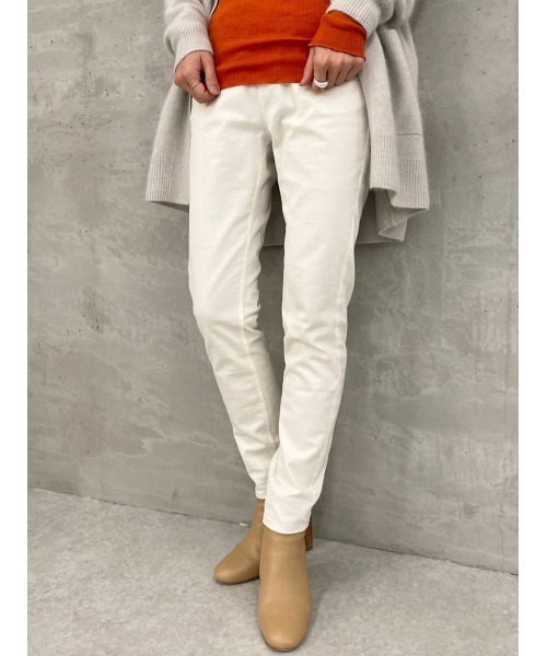 BEARDSLEY（ビアズリー）の「楽な穿き心地なのに美脚に見える NEWパギンス（その他パンツ・レディース・ホワイト/ブラック・1/2/0）」の2枚目の写真