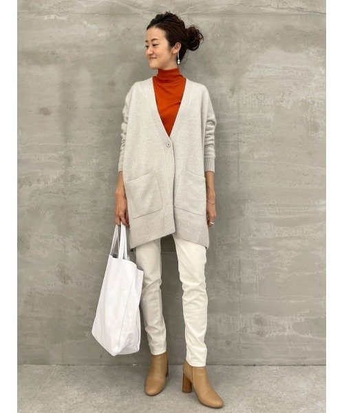 BEARDSLEY（ビアズリー）の「楽な穿き心地なのに美脚に見える NEWパギンス（その他パンツ・レディース・ホワイト/ブラック・1/2/0）」の19枚目の写真