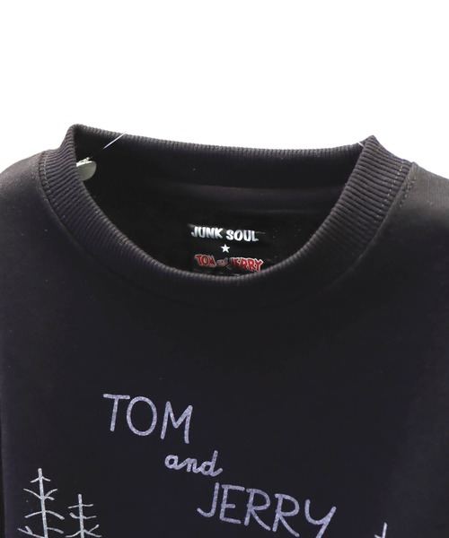 Tom&Jerry(トムアンドジェリー)の「TOM&JERRY×JUNK SOUL OUTDOOR / 山でビックリTOM プリントトレーナー (M4)(スウェット・キッズ・チャコールグレー/ベージュ系その他・160/100/110/120/130/150/140)」の10枚目の写真
