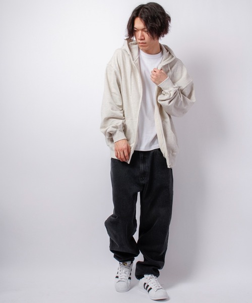 VISION STREET WEAR（ヴィジョンストリートウェア）の「VISION STREET WEAR 裏毛ZIPパーカー（パーカー・メンズ・チャコールグレー/ネイビー/グリーン/キナリ・LL/M/L）」の10枚目の写真