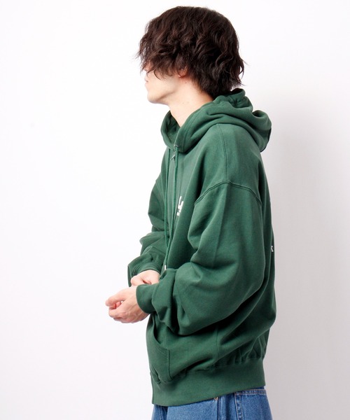 VISION STREET WEAR（ヴィジョンストリートウェア）の「VISION STREET WEAR 裏毛ZIPパーカー（パーカー・メンズ・チャコールグレー/ネイビー/グリーン/キナリ・LL/M/L）」の21枚目の写真