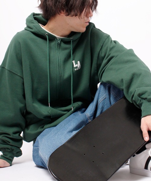 VISION STREET WEAR（ヴィジョンストリートウェア）の「VISION STREET WEAR 裏毛ZIPパーカー（パーカー・メンズ・チャコールグレー/ネイビー/グリーン/キナリ・LL/M/L）」の19枚目の写真