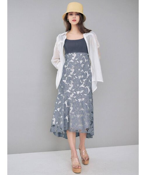 MERCURYDUO（マーキュリーデュオ）の「シアーギャザーシャツ（シャツ/ブラウス・レディース・ブラウン/オフホワイト/ライム・FREE）」の19枚目の写真