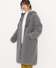 ◆フードボアロングコート