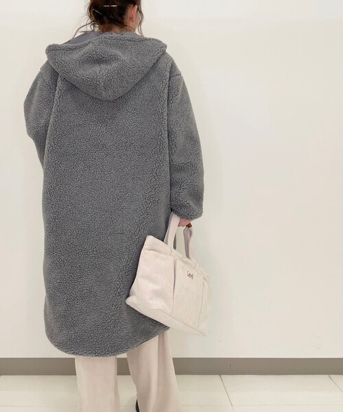 Cutie Blonde（キューティーブロンド）の「◆フードボアロングコート（その他アウター・レディース・アイボリー/グレー/ブラウン系その他・00）」の14枚目の写真