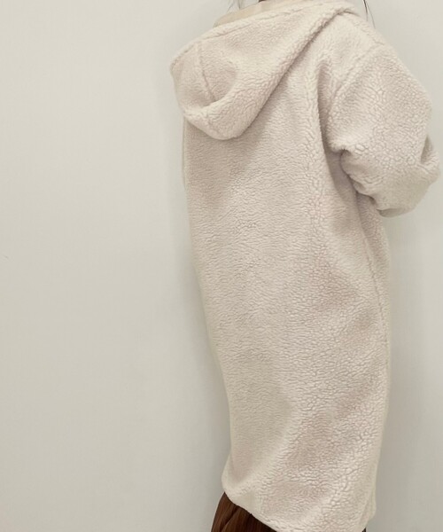 Cutie Blonde（キューティーブロンド）の「◆フードボアロングコート（その他アウター・レディース・アイボリー/グレー/ブラウン系その他・00）」の16枚目の写真