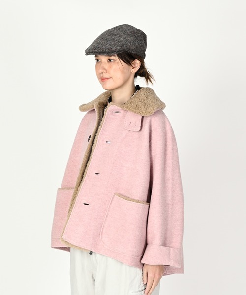 45R（フォーティファイブアール）の「縮絨ニット×ボアテントオール