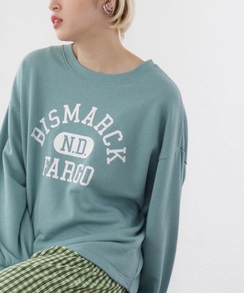 Shelly island（シェリーアイランド）の「ロゴプリントスウェット（スウェット・レディース・ネイビー/ブルー/グリーン・FREE）」の10枚目の写真