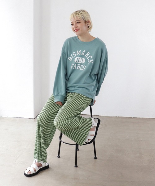 Shelly island（シェリーアイランド）の「ロゴプリントスウェット（スウェット・レディース・ネイビー/ブルー/グリーン・FREE）」の11枚目の写真