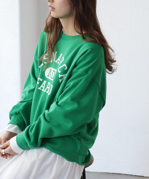 Shelly island（シェリーアイランド）の「ロゴプリントスウェット（スウェット・レディース・ネイビー/ブルー/グリーン・FREE）」の21枚目の写真