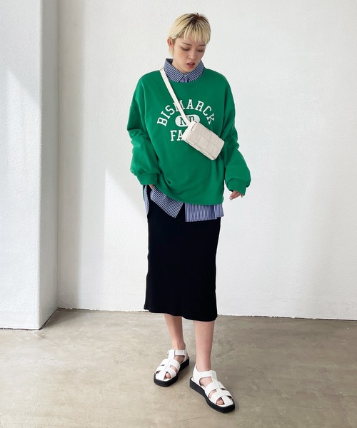 Shelly island（シェリーアイランド）の「ロゴプリントスウェット（スウェット・レディース・ネイビー/ブルー/グリーン・FREE）」の15枚目の写真