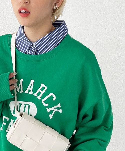 Shelly island（シェリーアイランド）の「ロゴプリントスウェット（スウェット・レディース・ネイビー/ブルー/グリーン・FREE）」の14枚目の写真