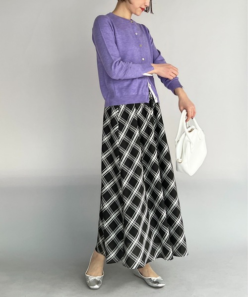 PICCIN（ピッチン）の「チェックフレアスカート（スカート・レディース・ブラック/グリーン・M）」の14枚目の写真