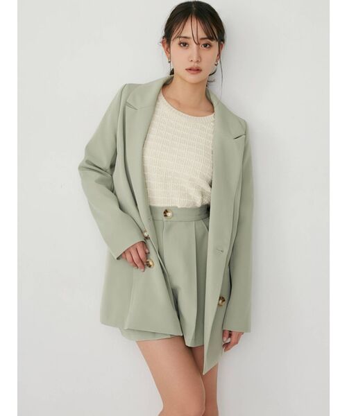 RESEXXY(リゼクシー)の「ギャザーポイントショートパンツ【セットアップ着用可能】(その他パンツ・レディース・ミント/ベージュ/その他1・FREE)」の5枚目の写真