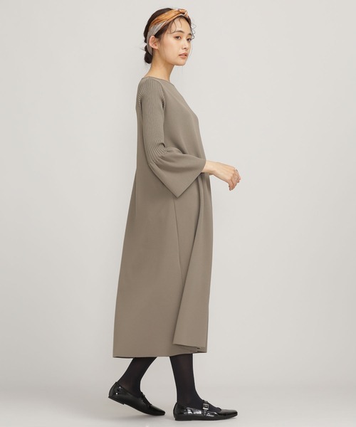 店舗良い人気殺到 Aラインフレアニットワンピース 長袖 ワンピース Nano Universe ナノユニバース のファッション 冬バーゲン Arenatheatre Net