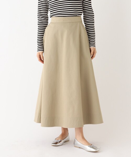 OPAQUE.CLIP（オペークドットクリップ）の「◆T/Cツイル フレアスカート【WEB限定サイズ】（スカート・レディース・サンドベージュ/ホワイト系・40/38/42）」の9枚目の写真