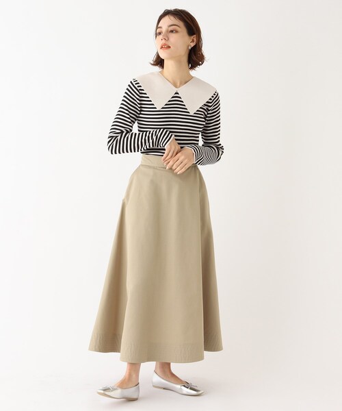 OPAQUE.CLIP（オペークドットクリップ）の「◆T/Cツイル フレアスカート【WEB限定サイズ】（スカート・レディース・サンドベージュ/ホワイト系・40/38/42）」の17枚目の写真