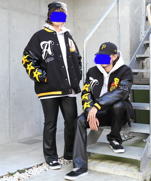 8(eight)(エイト)の「レザータッチフレアパンツ(スラックス・メンズ・ブラック/アイボリー・MEDIUM/LARGE)」の21枚目の写真