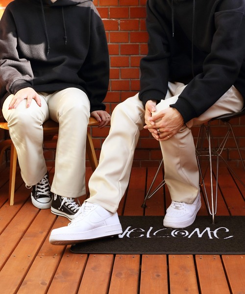 8(eight)(エイト)の「レザータッチフレアパンツ(スラックス・メンズ・ブラック/アイボリー・MEDIUM/LARGE)」の19枚目の写真