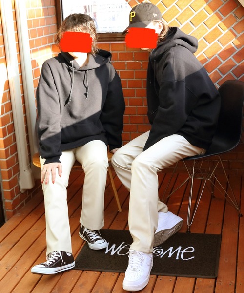 8(eight)(エイト)の「レザータッチフレアパンツ(スラックス・メンズ・ブラック/アイボリー・MEDIUM/LARGE)」の6枚目の写真