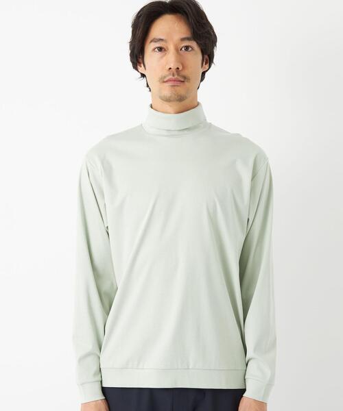 green label relaxing（グリーンレーベルリラクシング）の「クリアポンチ タートルネック カットソー（Tシャツ/カットソー・メンズ・ホワイト/ライム/ブラック・M/XL/S/L）」の8枚目の写真