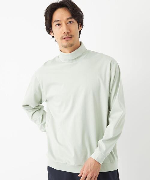 green label relaxing（グリーンレーベルリラクシング）の「クリアポンチ タートルネック カットソー（Tシャツ/カットソー・メンズ・ホワイト/ライム/ブラック・M/XL/S/L）」の11枚目の写真