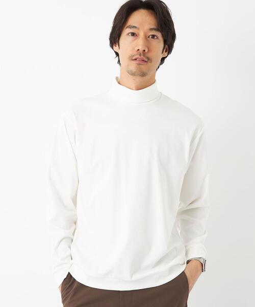 green label relaxing（グリーンレーベルリラクシング）の「クリアポンチ タートルネック カットソー（Tシャツ/カットソー・メンズ・ホワイト/ライム/ブラック・M/XL/S/L）」の13枚目の写真