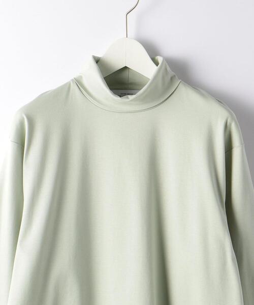 green label relaxing（グリーンレーベルリラクシング）の「クリアポンチ タートルネック カットソー（Tシャツ/カットソー・メンズ・ホワイト/ライム/ブラック・M/XL/S/L）」の6枚目の写真