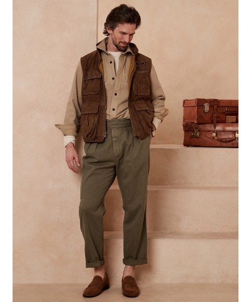 Banana Republic(バナナリパブリック)の「Br Archives エクスプローラー プリーツ パンツ(カーゴパンツ・メンズ・ベージュ/カーキ・30/32/34/31/33/29/28)」の13枚目の写真