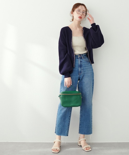 natural couture（ナチュラルクチュール）の「バニティミニショルダーバッグ（ショルダーバッグ・レディース・ブラック/ベージュ/グリーン・FREE）」の4枚目の写真