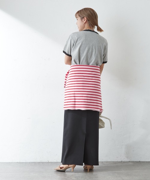 SHENERY（シーナリー）の「College Ringer Tee（Tシャツ/カットソー・レディース・オフホワイト/グレー・FREE）」の22枚目の写真