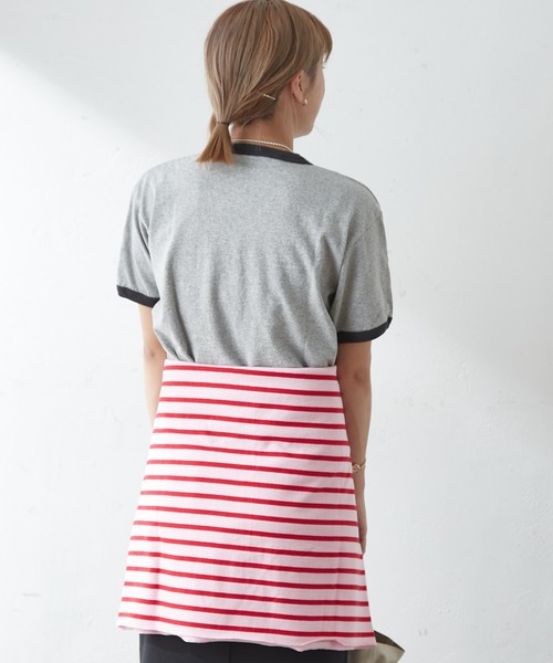 SHENERY（シーナリー）の「College Ringer Tee（Tシャツ/カットソー・レディース・オフホワイト/グレー・FREE）」の18枚目の写真