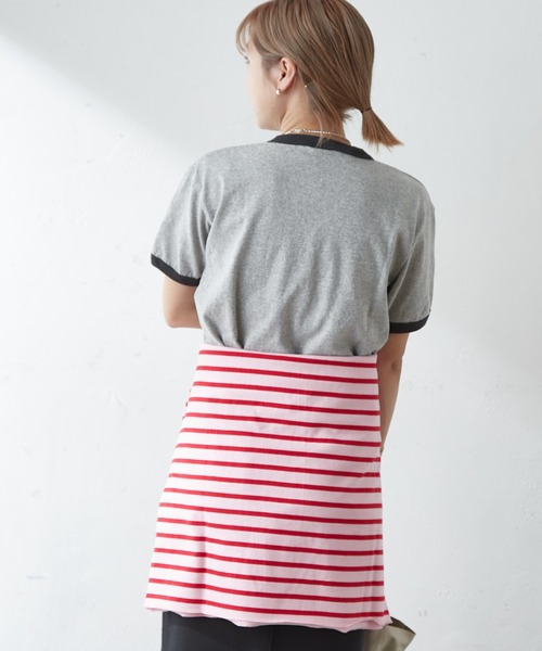 SHENERY（シーナリー）の「College Ringer Tee（Tシャツ/カットソー・レディース・オフホワイト/グレー・FREE）」の17枚目の写真