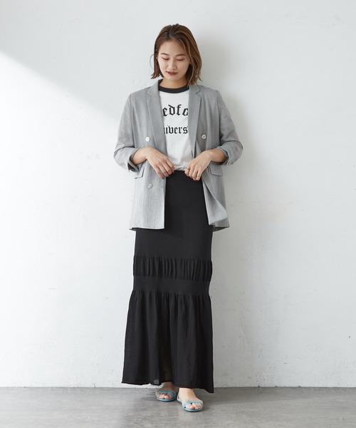 SHENERY（シーナリー）の「College Ringer Tee（Tシャツ/カットソー・レディース・オフホワイト/グレー・FREE）」の14枚目の写真