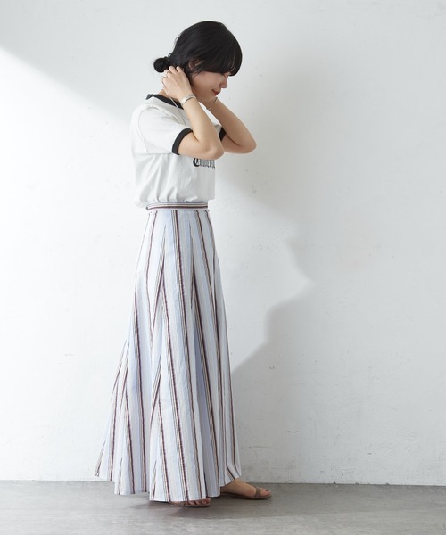 SHENERY（シーナリー）の「College Ringer Tee（Tシャツ/カットソー・レディース・オフホワイト/グレー・FREE）」の9枚目の写真