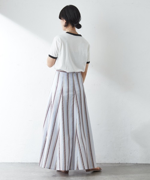 SHENERY（シーナリー）の「College Ringer Tee（Tシャツ/カットソー・レディース・オフホワイト/グレー・FREE）」の11枚目の写真