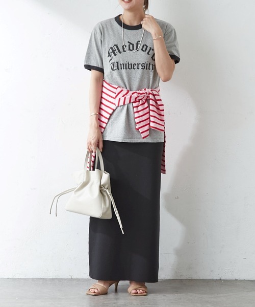 SHENERY（シーナリー）の「College Ringer Tee（Tシャツ/カットソー・レディース・オフホワイト/グレー・FREE）」の20枚目の写真