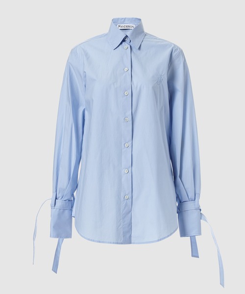 JW Anderson（ジェイダブリューアンダーソン）の「TIED CUFF CLASSIC SHIRT（シャツ/ブラウス・レディース・ホワイト/ブルー系その他・4/6）」の2枚目の写真