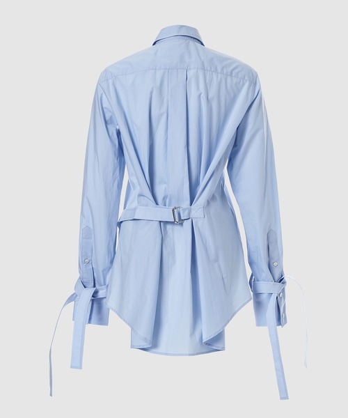 JW Anderson（ジェイダブリューアンダーソン）の「TIED CUFF CLASSIC SHIRT（シャツ/ブラウス・レディース・ホワイト/ブルー系その他・4/6）」の4枚目の写真